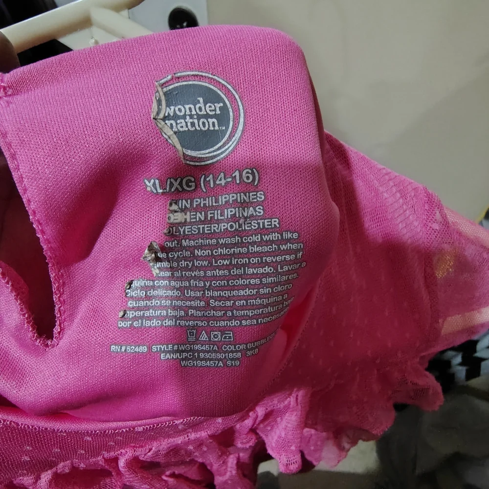 Wonder Nation Fuchsia Ruffle Top - Picture 3 of 3